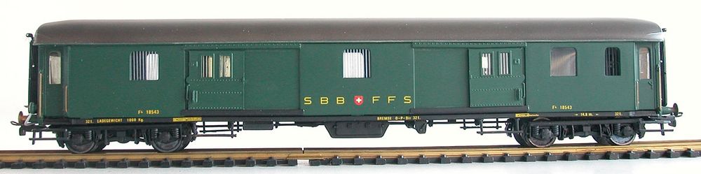 Metropolitan Modelleisenbahnen: Metropolitan Gepäckwagen F4 der SBB Spur H0 TOP – Gebraucht aus Oberwil BL von Klang 1