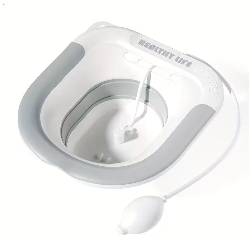 Badewannen: Faltbare Bidetwanne in Grau, – Neu und originalverpackt aus Zuchwil von Beppe_25.3 1