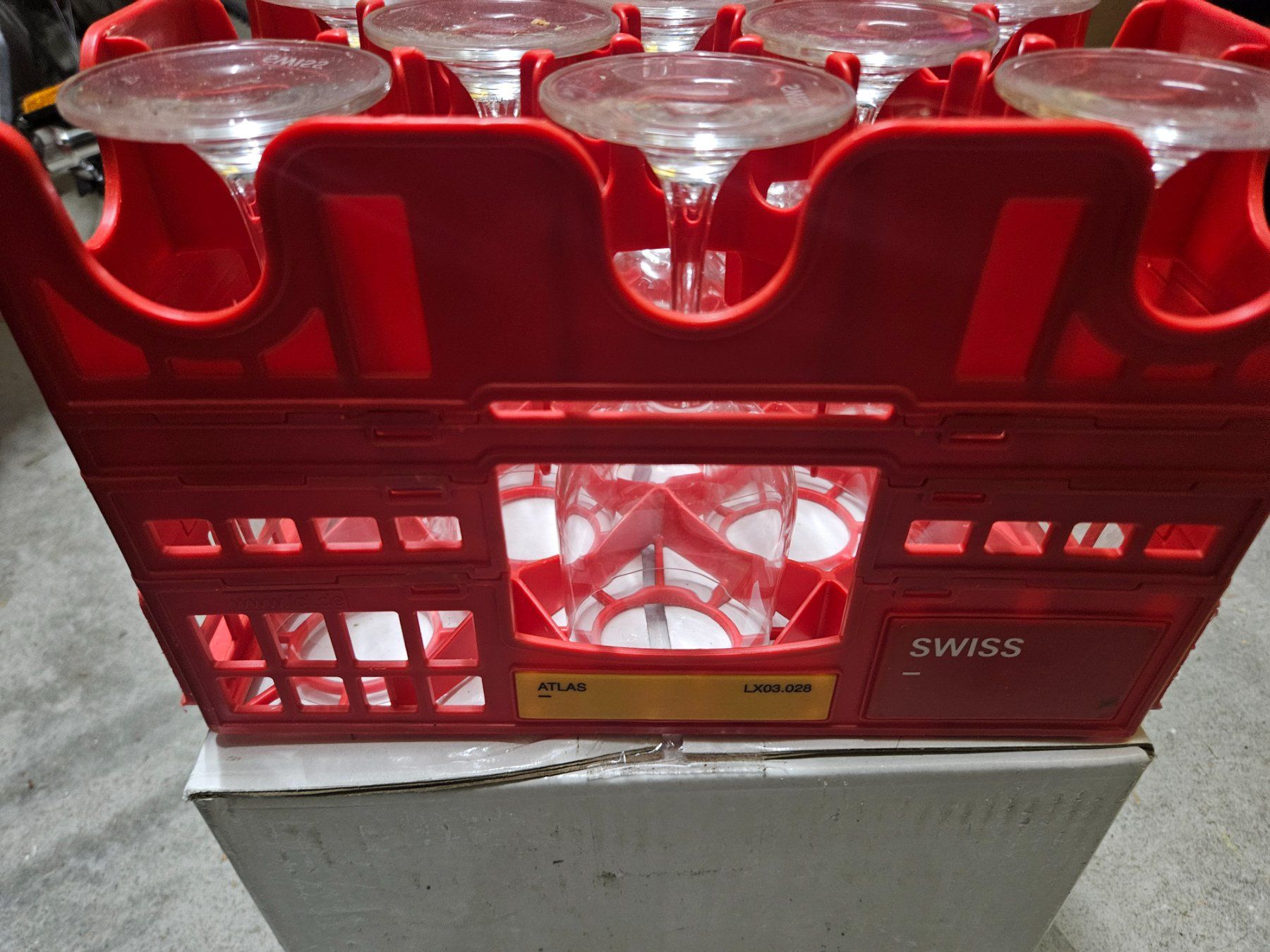 Sonstiges Zubehör: Gläser-Rack Original SWISS, ATLAS-Norm – Gebraucht aus Baldingen von Ginadasy