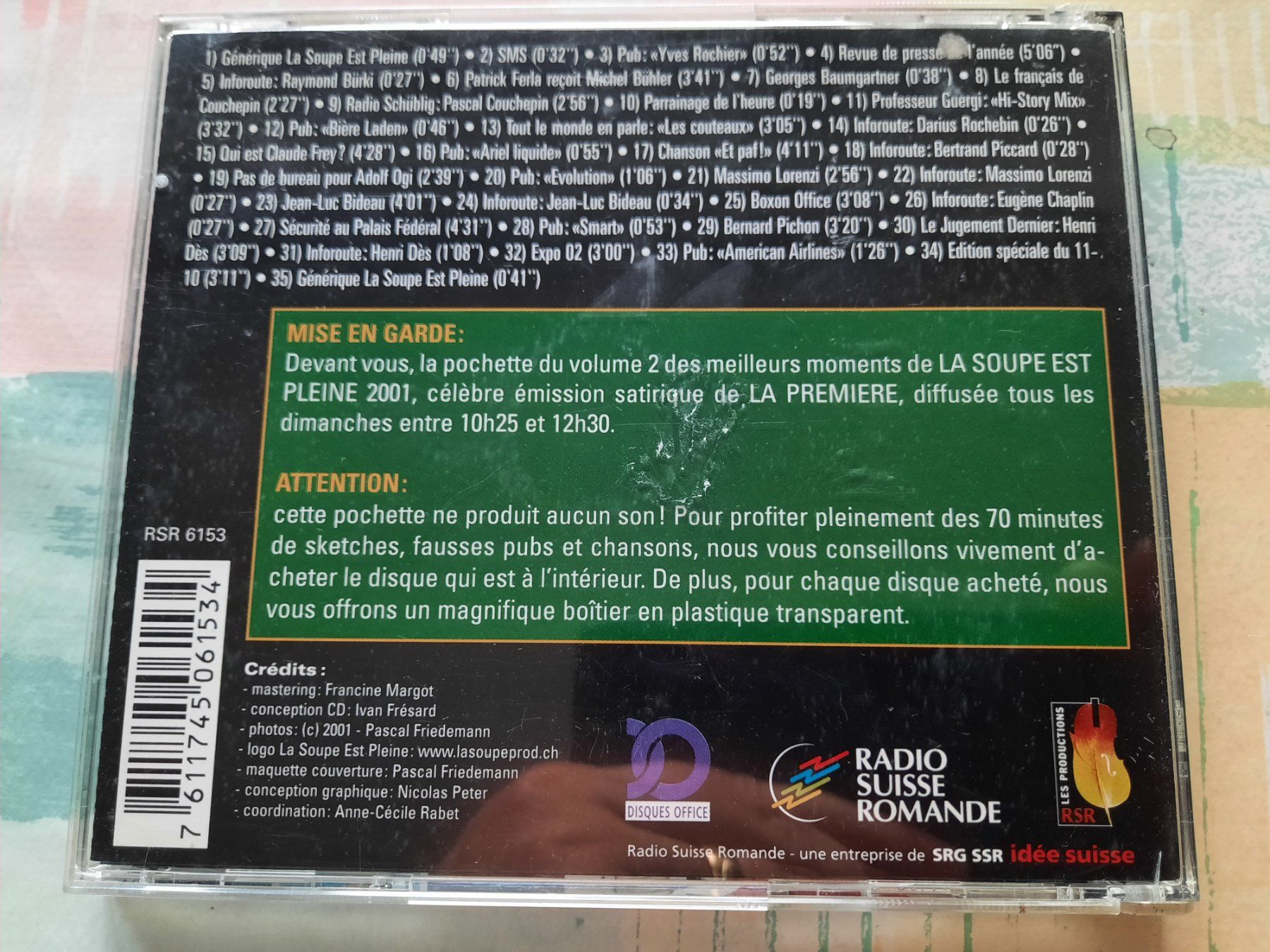CDs: Cd La soupe est pleine - Volume 2  – Gebraucht aus Pully von bro_n52j 1