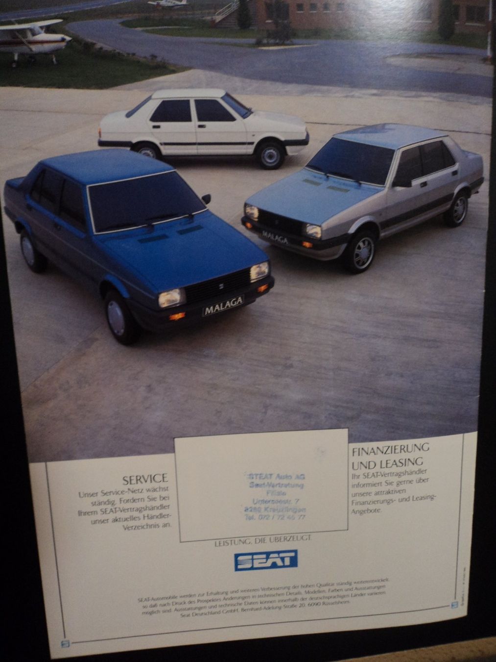 Seat Documenti: Prospekt Seat Malaga 1986 – Usato da Schwarzenburg venduto da modelCARama 7