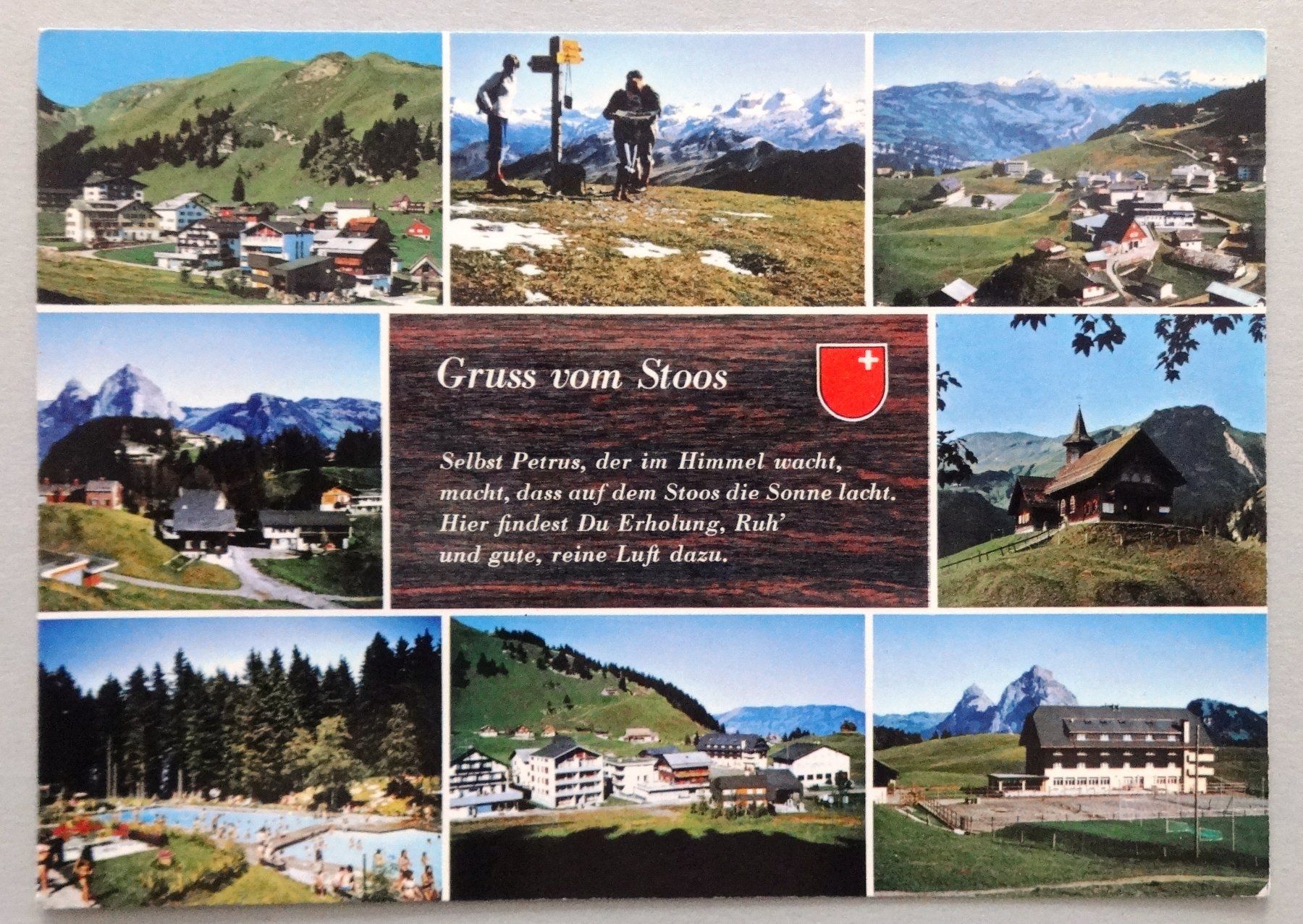Cartoline postali: Stoos ob Schwyz 1300-1920 m – Usato da Fétigny venduto da Billy2miny