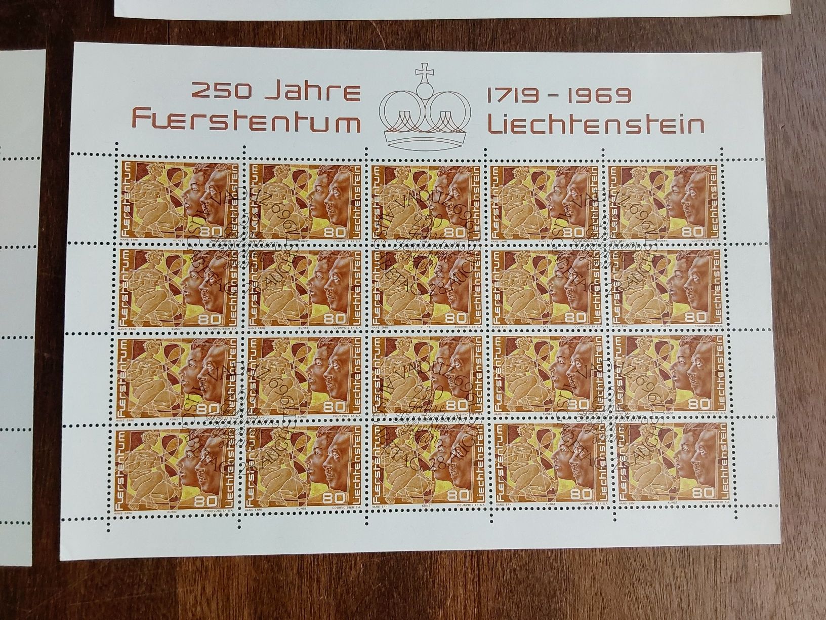 Tutti i francobolli: Erni Hans 1969 Briefmarkenbogen  – Usato da Steinach venduto da Chilli1957 4