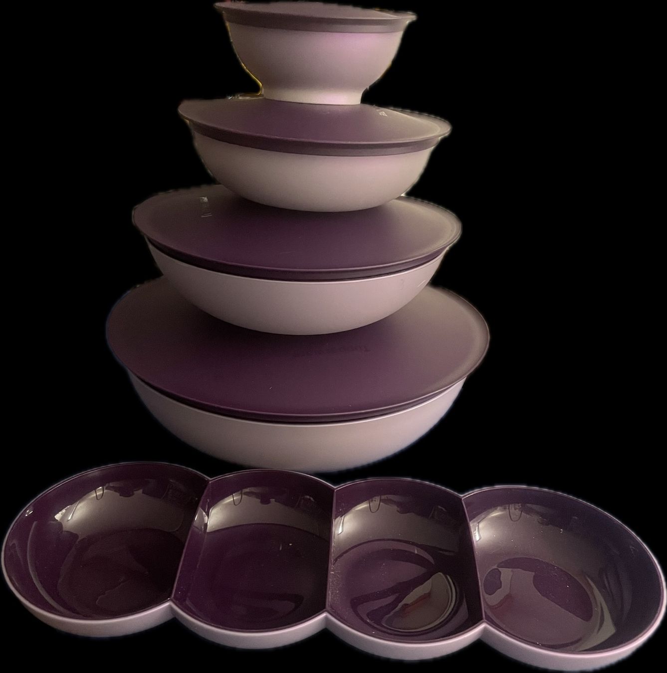 Tupperware Behälter & Ähnliches: Allegra Set violett - Tupperware – Neu (gemäss Beschreibung) aus Winkel von davos220