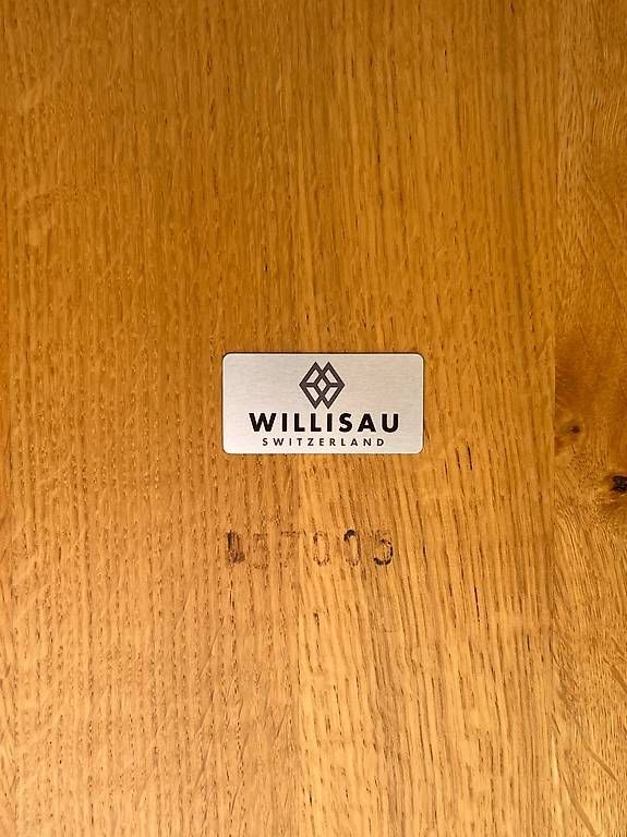 Willisau Tische: Willisau Esstisch Aliano Eiche mit Metallgestell – Gebraucht aus Mattstetten von m.schwarz 1