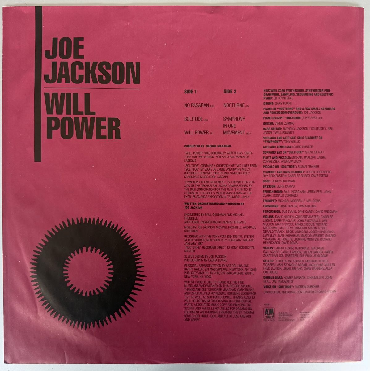 Dischi in vinile: Joe Jackson: Will Power – Usato da Reinach BL venduto da Jjeanluc 1