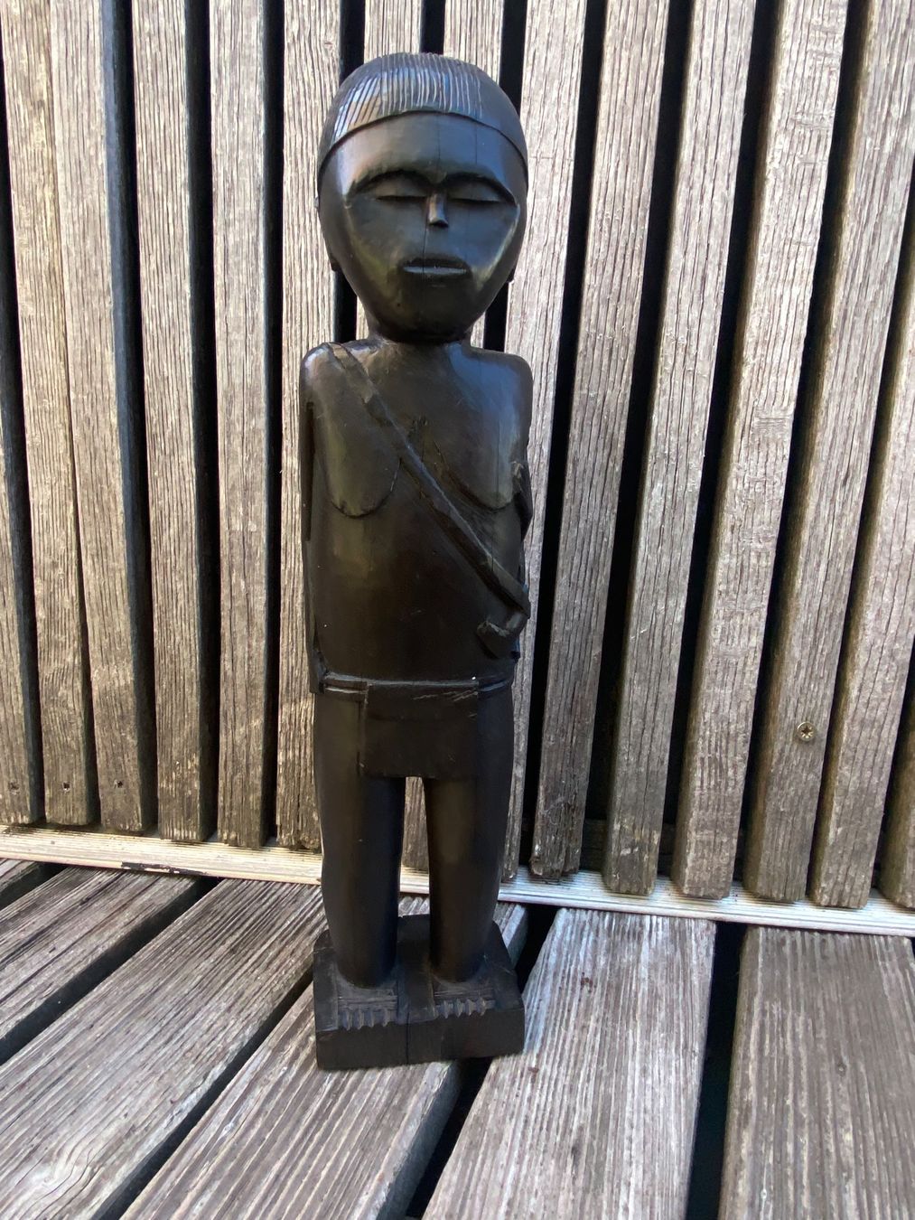 Sculture & Statue: Holzfigur Afrikanisch Mutter mit Kind schweres Holz 30cm – Usato da solothurn venduto da soko75 6
