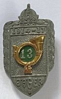 KAPPENABZEICHEN Jäger 13 1914-1917
