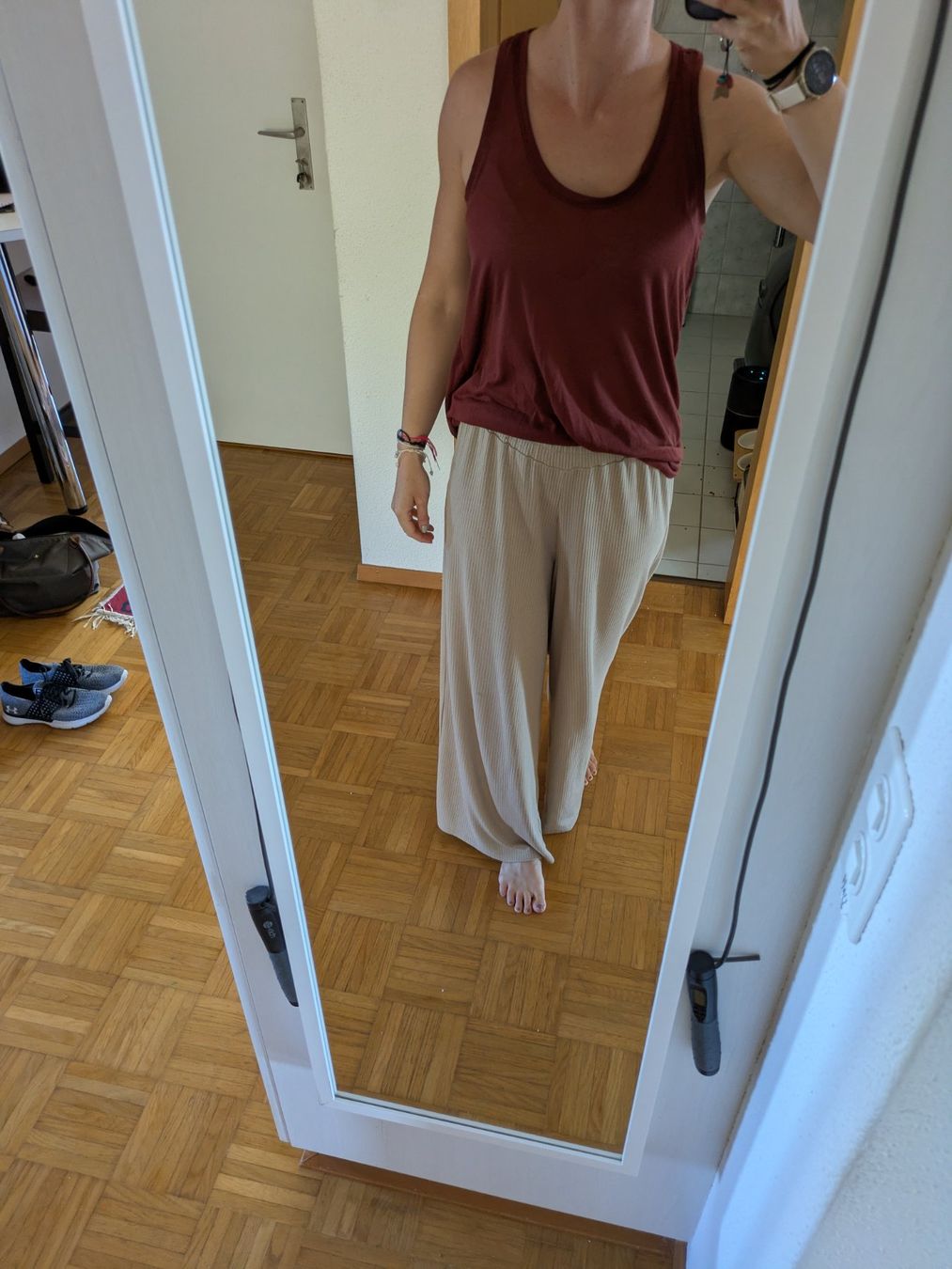H&M Top: Rostrotes transparentes oversized Top Grösse S – Usato da Hedingen venduto da cafel10 3