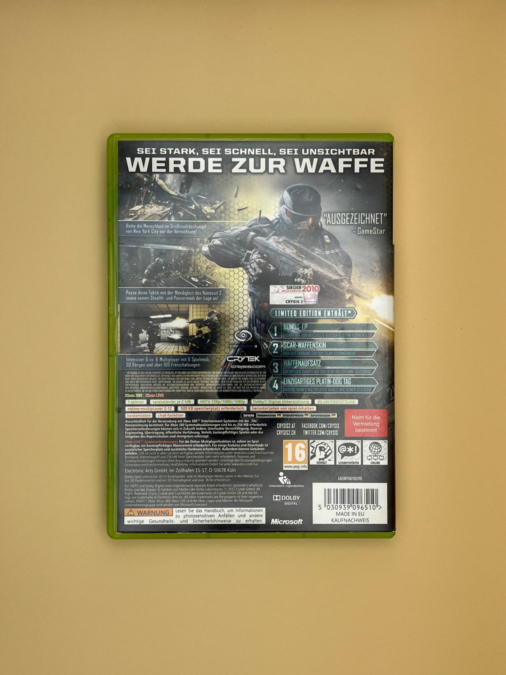 Microsoft Giochi: XBOX 360 / Crysis 2 – Usato da Kölliken venduto da sergesellsretro 1