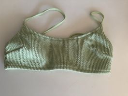 H&M Bikini Top, Gr. 34, Hellgrün, Neuwertig