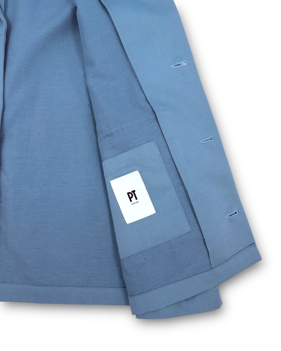Jacken: PT Torino Shacket Leinen blau Gr. 50 – Gebraucht aus Binningen von Designerlabels 4