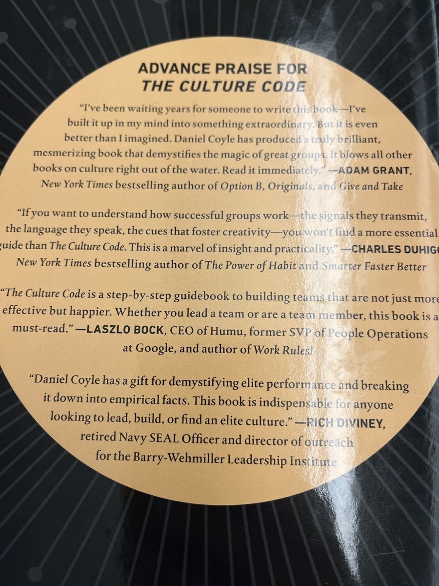 Libri: Culture code, bestselling, hardcover – Usato da Aesch BL venduto da shuja01 5