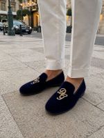 Dolce & Gabbana Amalfi Velvet Loafers - Gr. 41,5