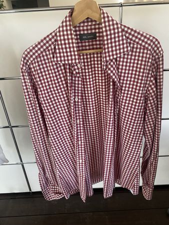 IGN. JOSEPH Hemd, Gr. 40, Rot/Weiss Kariert - Top Zustand!