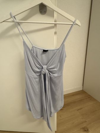 Gina Tricot Top XS Sommerlich Hellblau Neuwertig