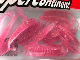 Gummiköder 5cm lang, 20 Stk. Rosa