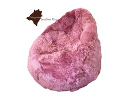 Pouf poire en peau de mouton-Lammfell Sitzsack
