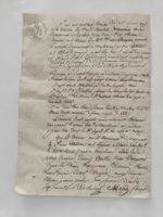 Historisches Dokument, 18. Jahrhundert, Frankreich