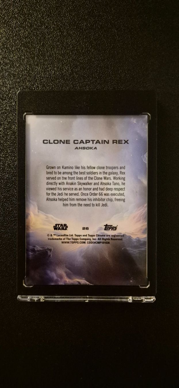 Topps Cartes à collectionner: Topps Star Wars Chrome 2025 Captain Rex 1/5 – Neuf (Voir description) à Zofingen par Indigo47 1