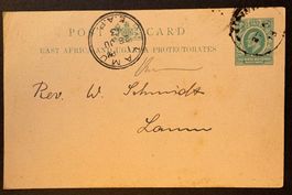 POSTKARTE EAST AFRICA VON 1913
