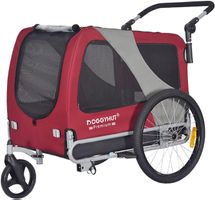 DOGGYHUT Hundeanhänger+Jogger LARGE rot