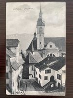 SCHWYZ Dorfpartie mit Gasthaus zum Engel, Kirche, 1908
