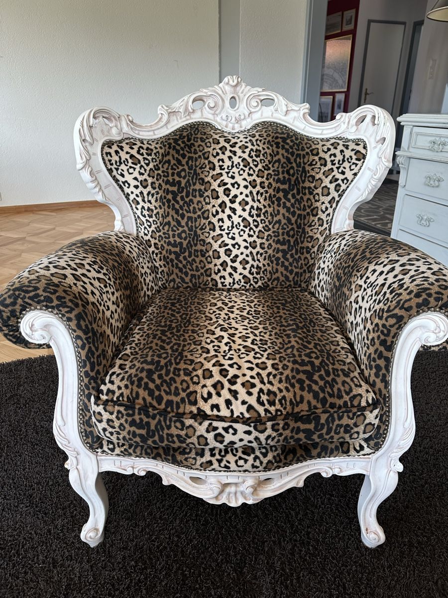 Poltrone: Wohnzimmer Leopardensessel 2x – Usato da Lupsingen venduto da New-Haven 3