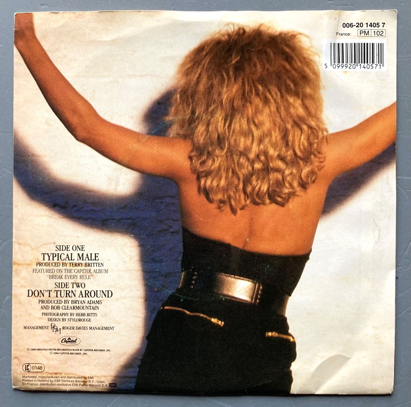 Dischi in vinile: TINA TURNER - TYPICALE MALE – Usato da Poliez-Pittet venduto da Newtown-Records 1