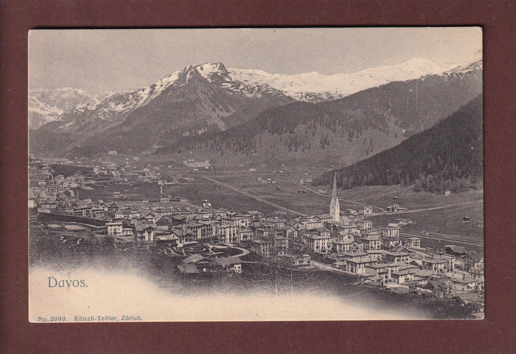 Cartoline postali: DAVOS – Usato da Pully venduto da nicecards