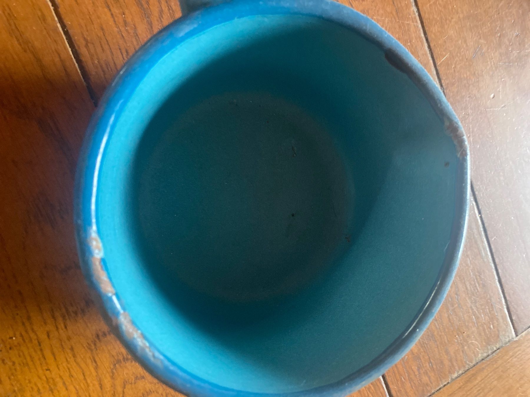 Behälter & Ähnliches: Ancienne casserole avec bec verseur émaillé bleue – Gebraucht aus Lajoux JU von Briard0 5