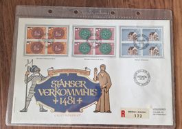 Stanser Verkommnis 1481 - Ersttagsbrief 3.9.1981