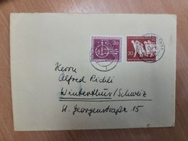 1955, Brief nach Winterthur von Heidelberg