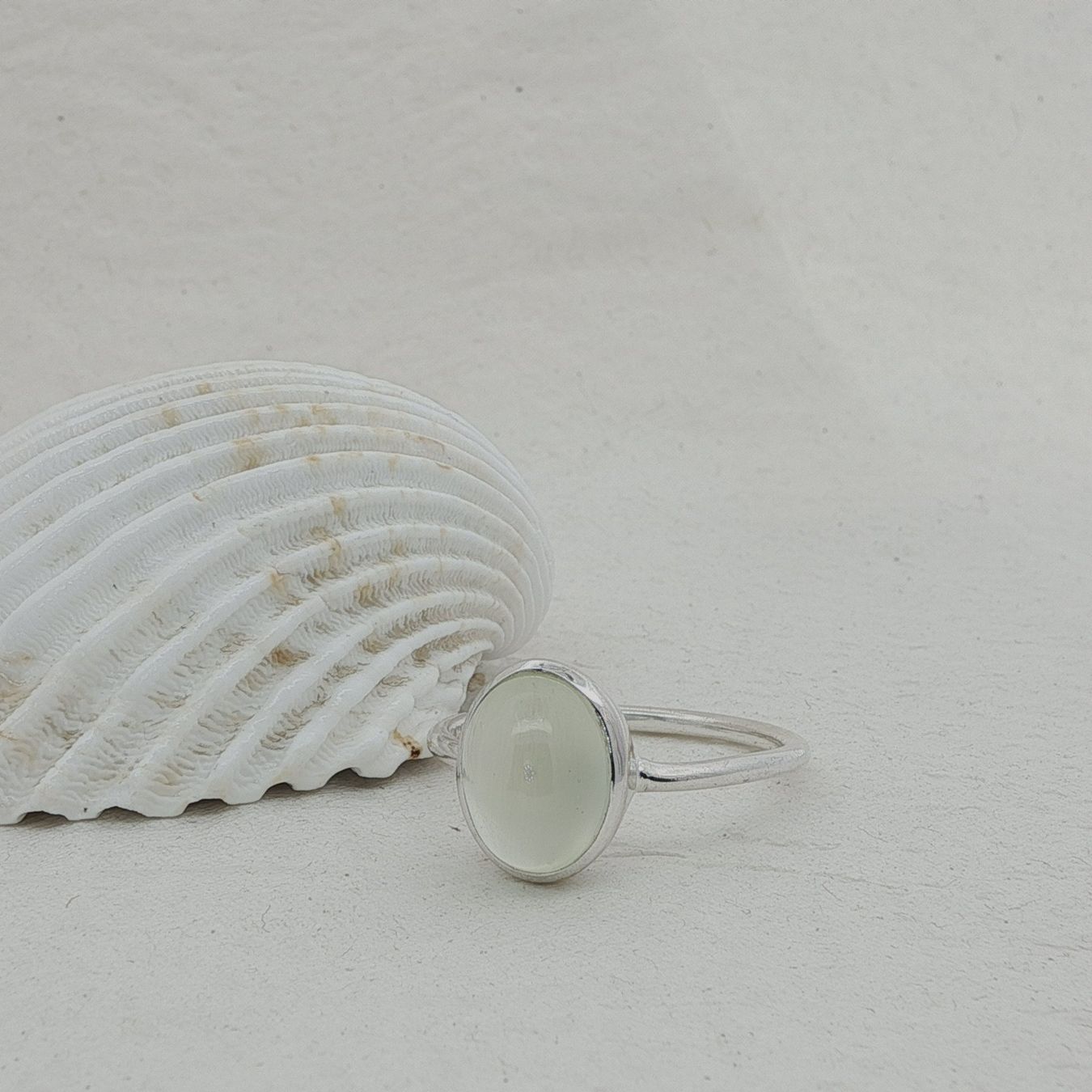Olga Ribler Anelli: Unikate Silber Ring 925 mit Prehnit Grösse 59 – Nuovo (secondo la descrizione) da Luzern venduto da Schmuckoutlet 3