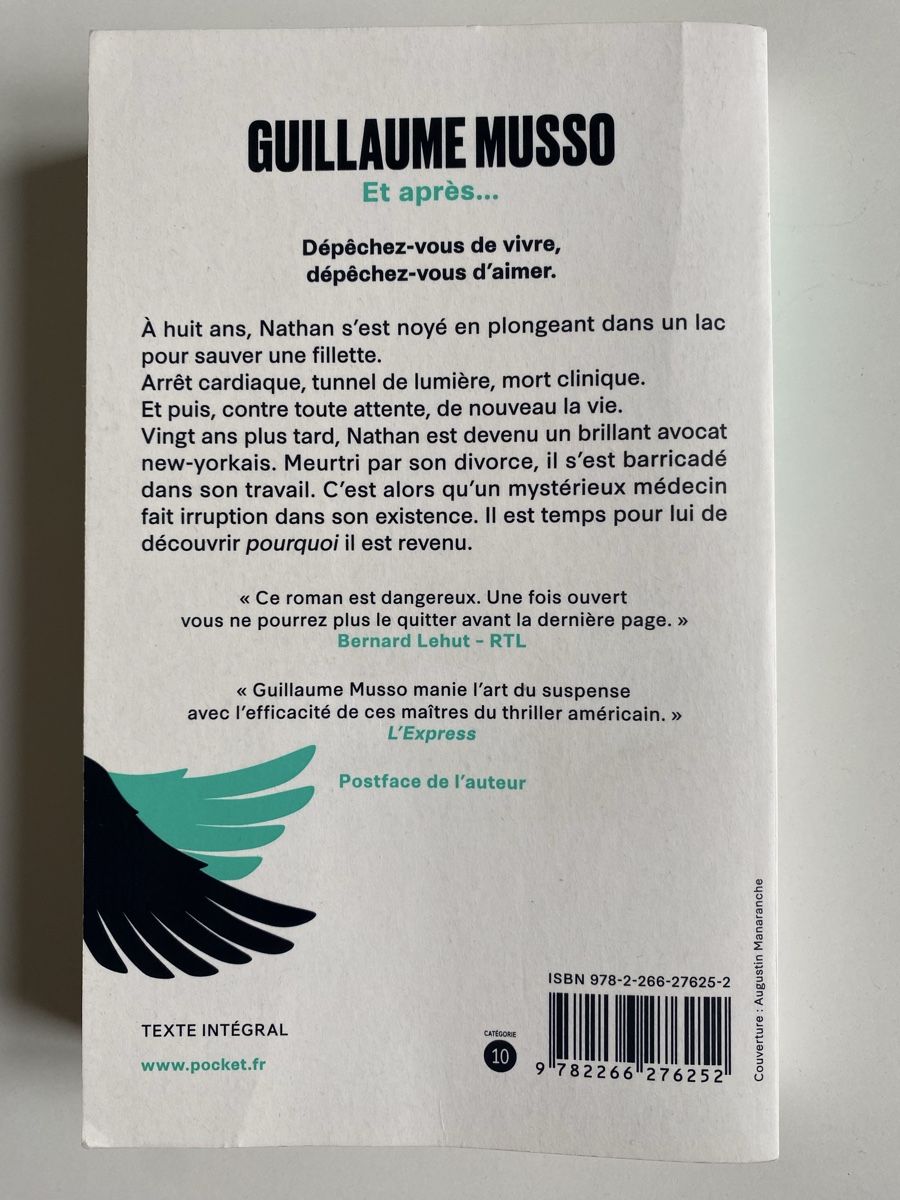 Libri: Guillaume Musso, Et après... – Usato da Bern venduto da demalla 1