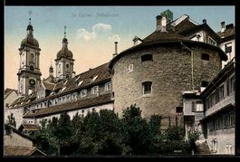 St. Gallen, Stiftskirche im Abendlicht