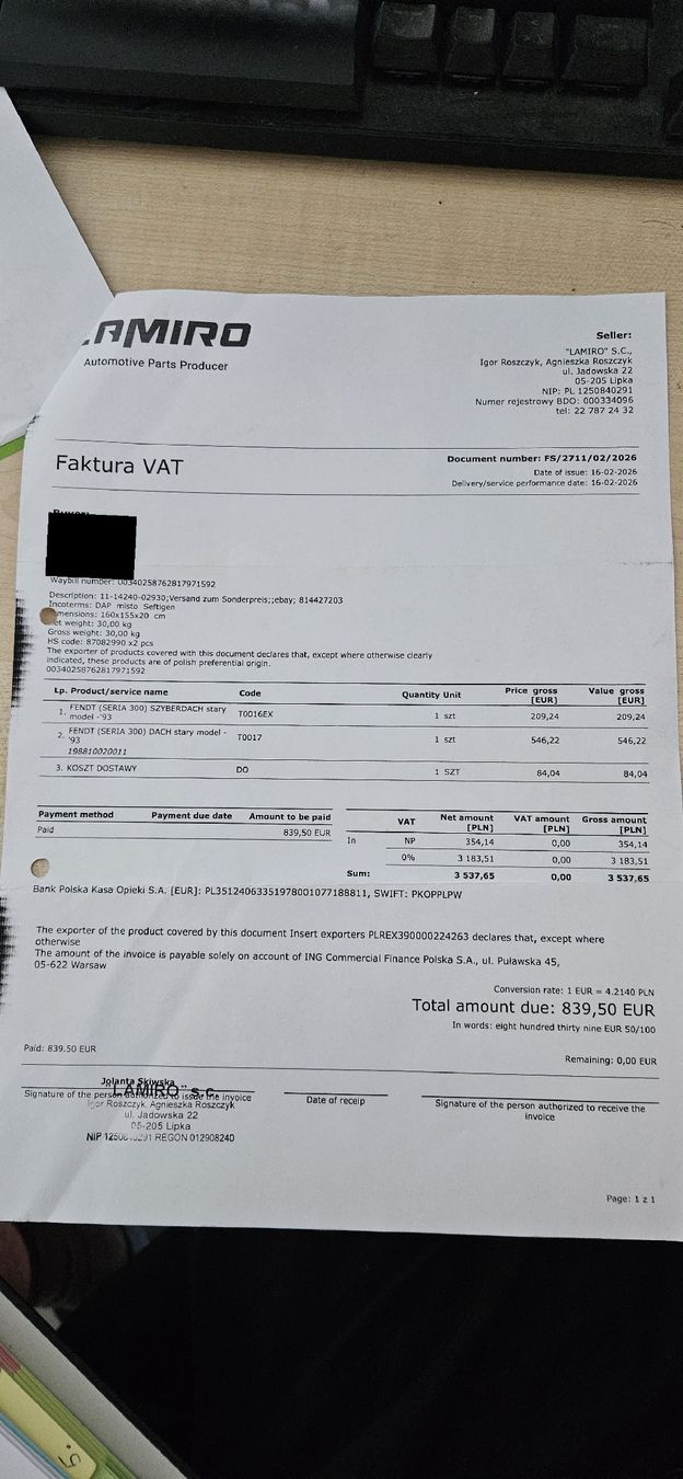 Fendt Sonstiges Fahrzeugzubehör: Fendt Dach – Neu und originalverpackt aus Vielbringen Worb von lua_cm7v 1