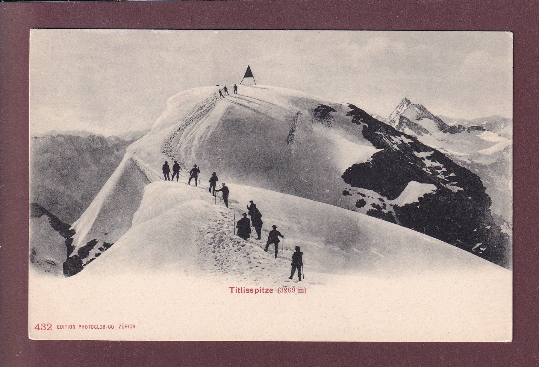 Ansichtskarten: TITLIS-SPITZE - Alpinisten – Gebraucht aus Pully von nicecards