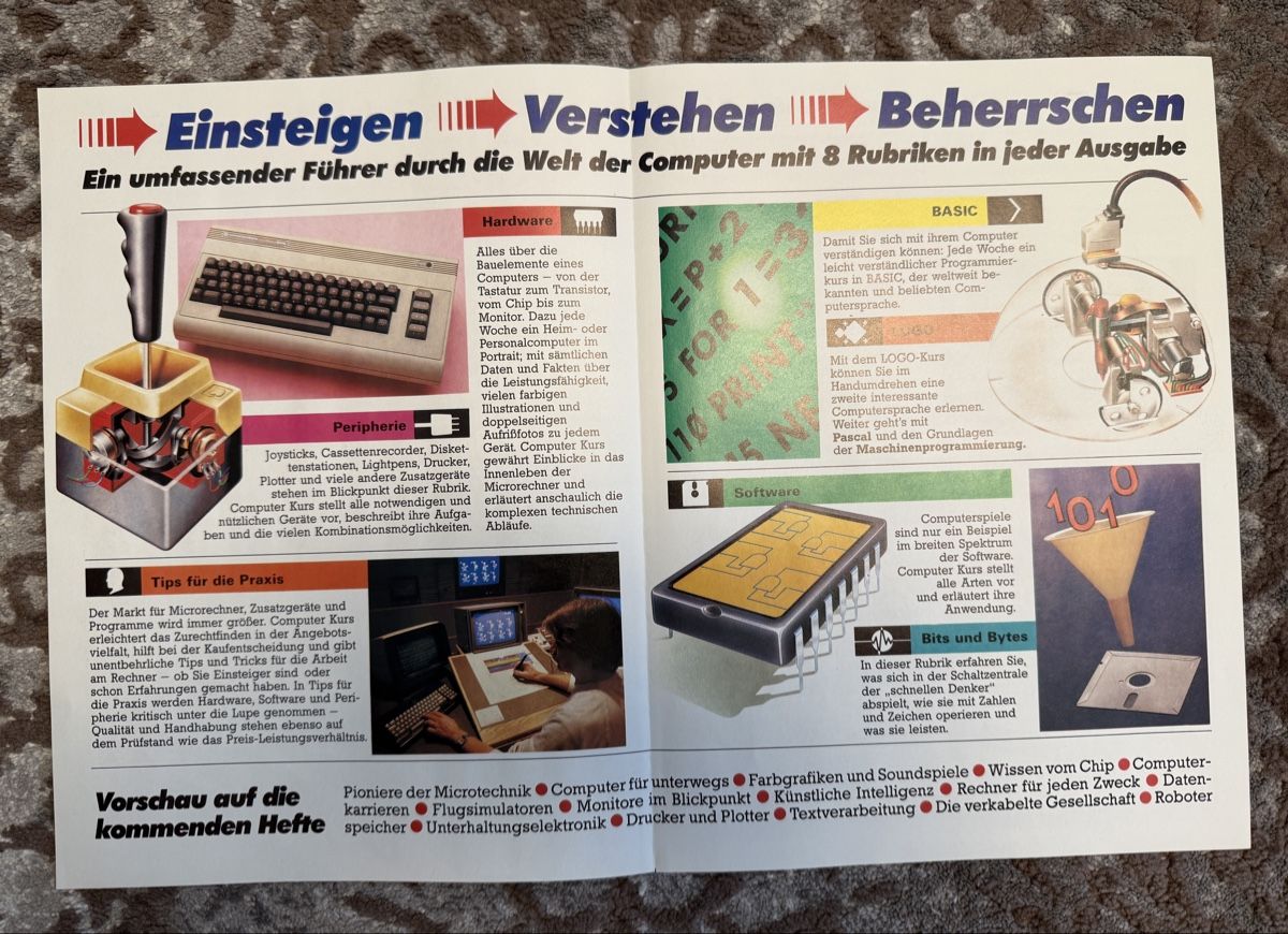 Riviste & Magazine: Computer Kurs Sammlung von 1984 – Usato da Kaiseraugst venduto da FlohmarktMassa 3