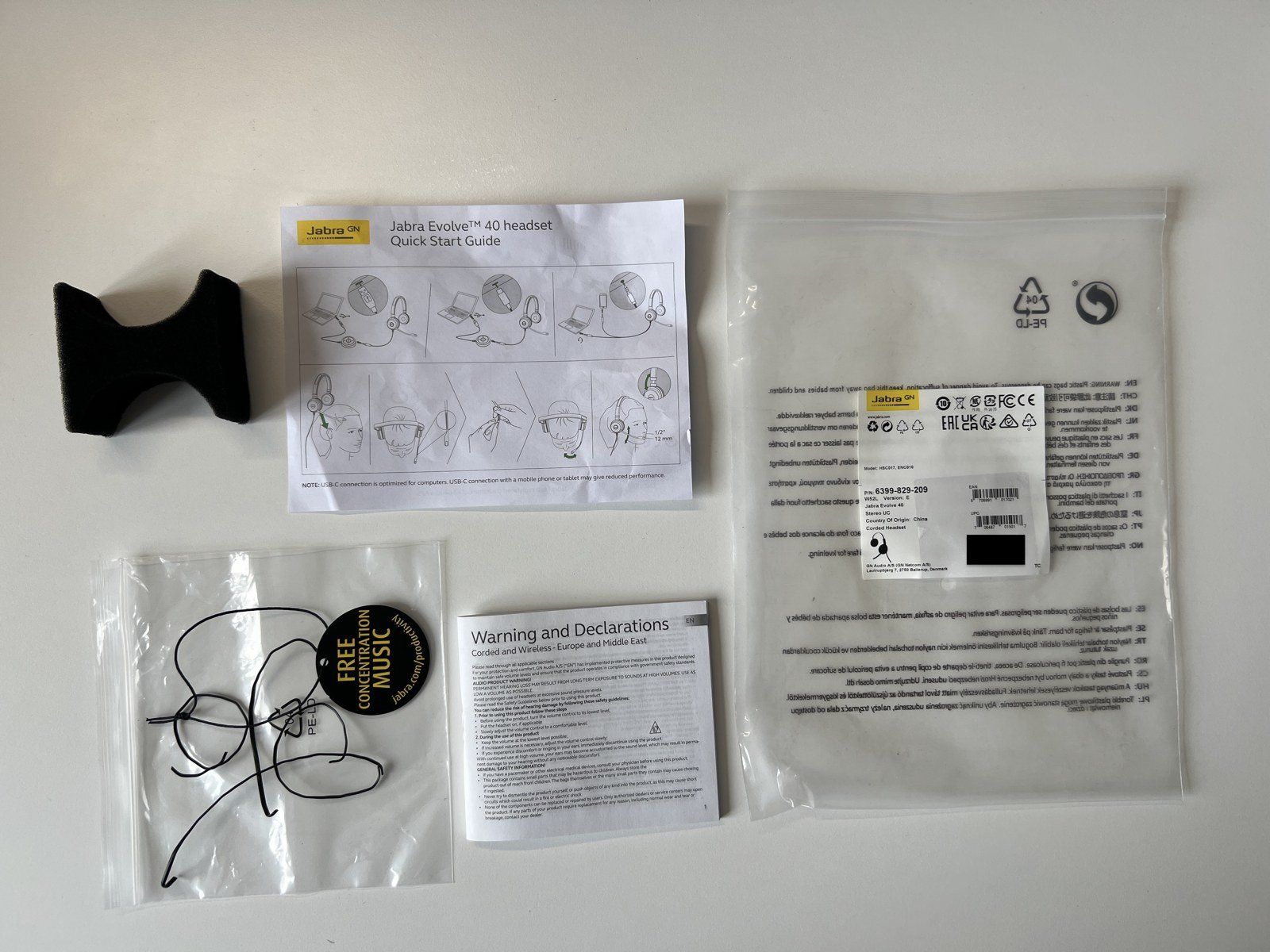 Jabra Cuffie: Jabra Evolve 40 UC Stereo USB-Headset mit Tasche – Usato da Zürich venduto da Kollege7 9