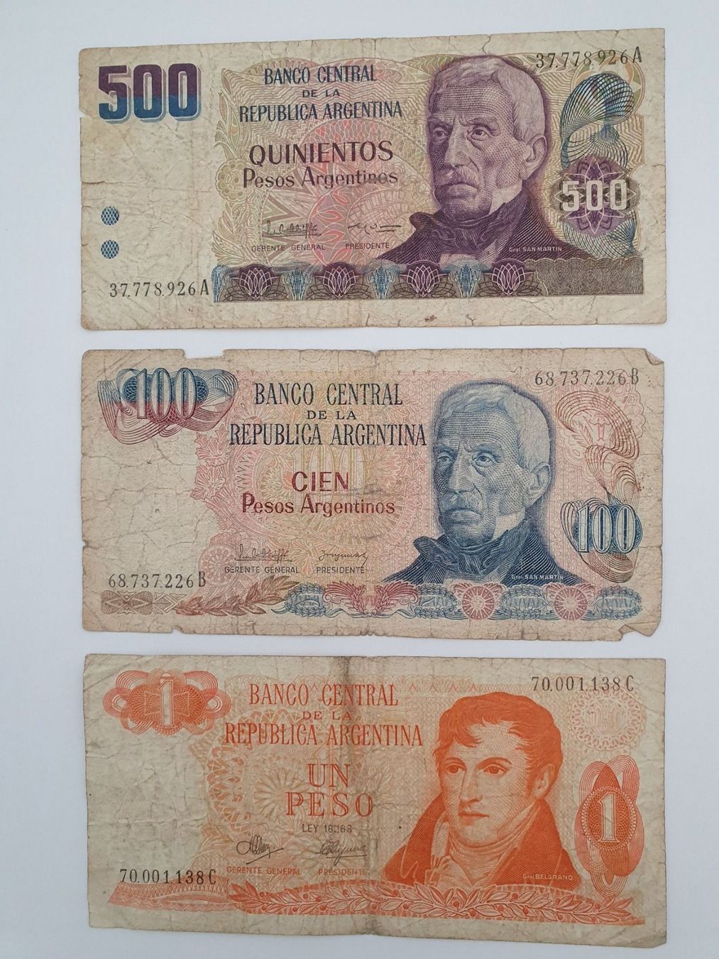 Banconote: Banknoten aus Argentinien – Usato da Pravidondaz venduto da LVtik 1