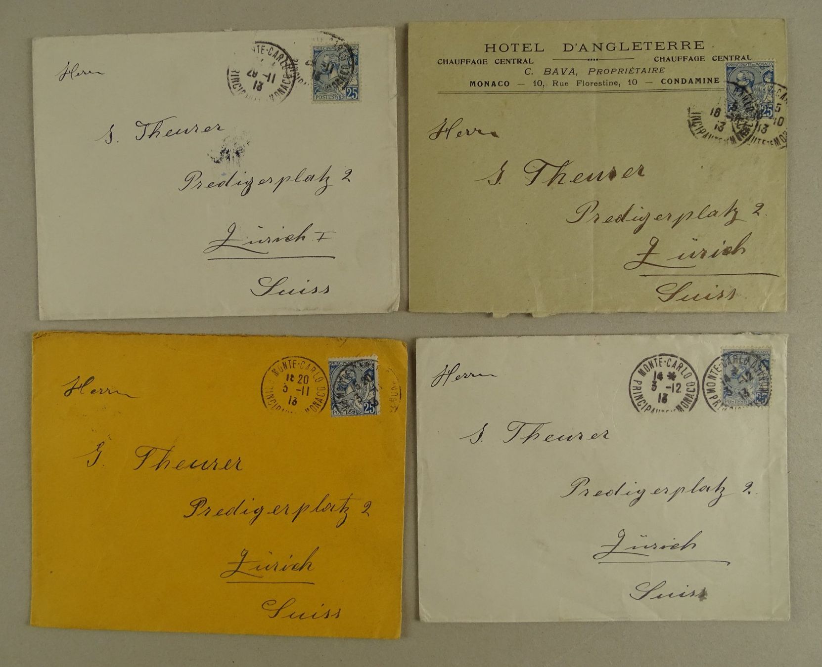 Tous les timbres: MONACO, 13 ÄLTERE BEDARFSBRIEFE – D'occasion à Grüningen par Kartensammler 3