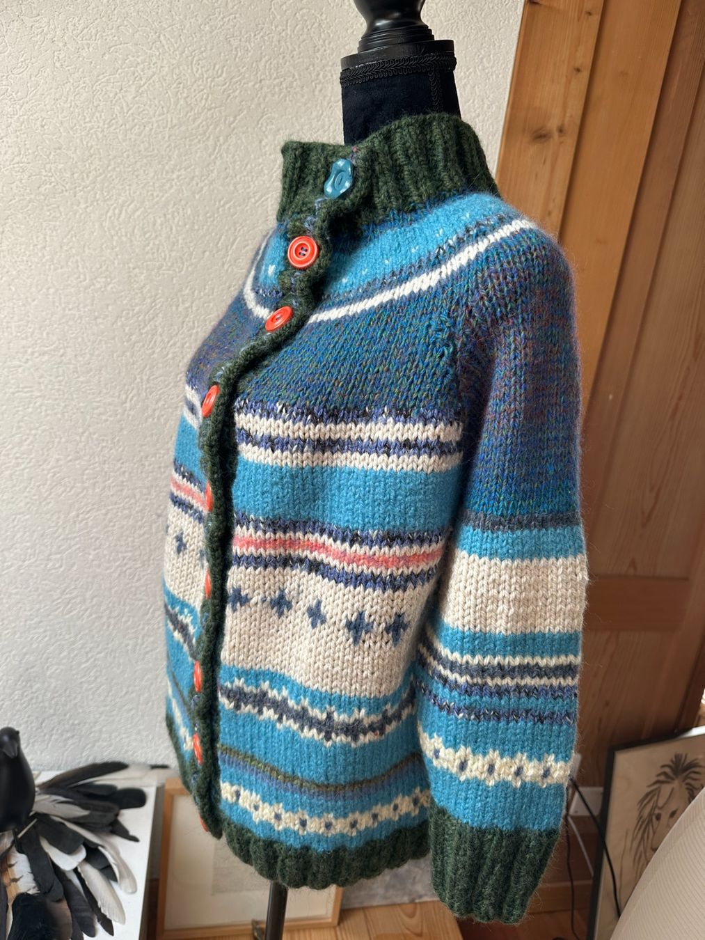 Giacche: Handgestrickte Jacke Wolle - einzigartig! 38/40 – Nuovo (secondo la descrizione) da Gümmenen venduto da FelizitasHermann 1