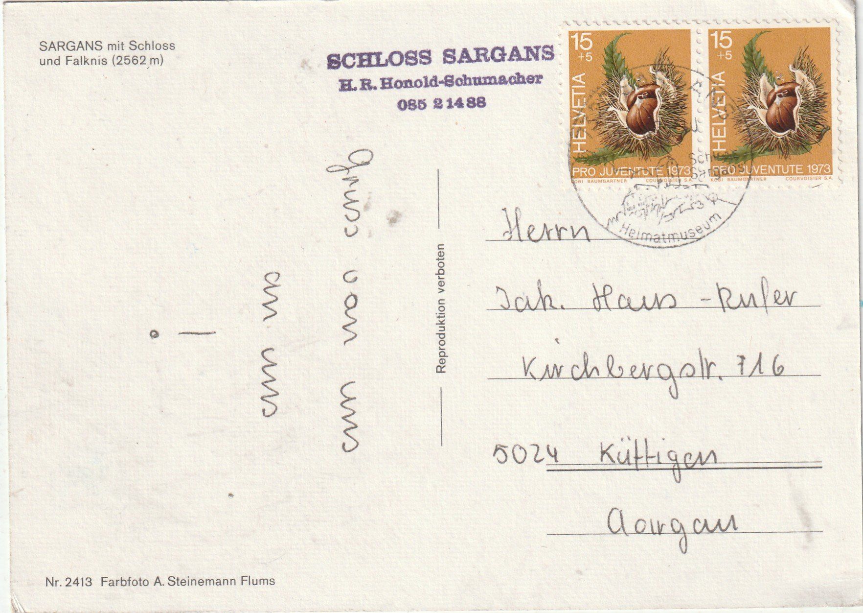Cartes postales: Sargans – D'occasion à Lumbrein par made02 1