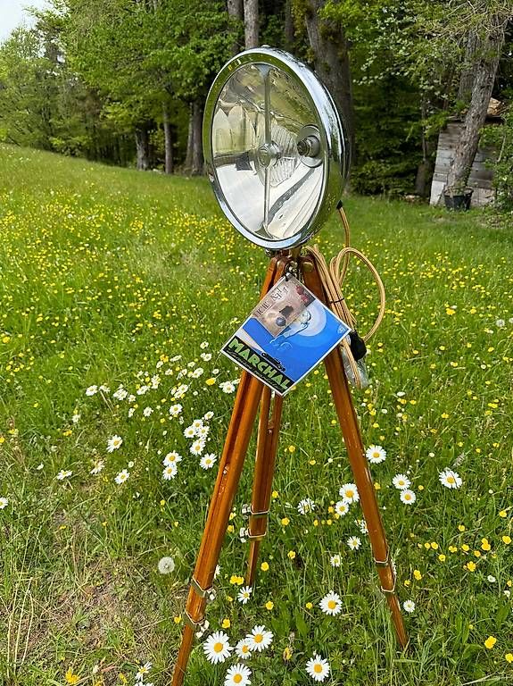 Lampen: Ständerlampe, Stehleuchte, Oldtimer, Scheinwerfer, Marchal – Gebraucht aus Walzenhausen von energieberaten