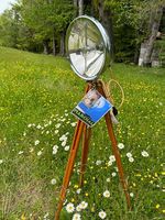 Ständerlampe, Stehleuchte, Oldtimer, Scheinwerfer, Marchal