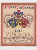 Etikette - Dôle "Vuignier" /bd
