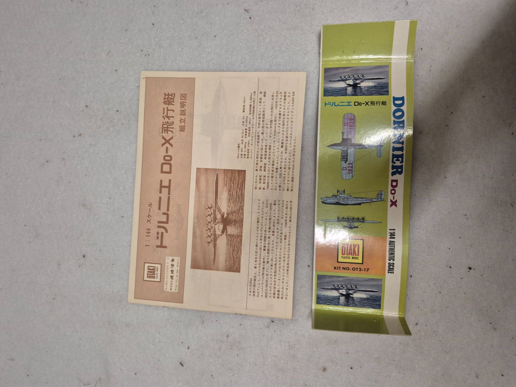 Kit di modellismo & Modellini statici: Dornier Do-X Flugboot Modellbausatz 1:144 OtaKi – Usato da Wald ZH venduto da recher67 2