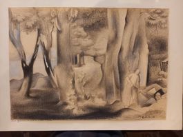 Georges AUBERT (1886-1961) beau dessin aquarellé