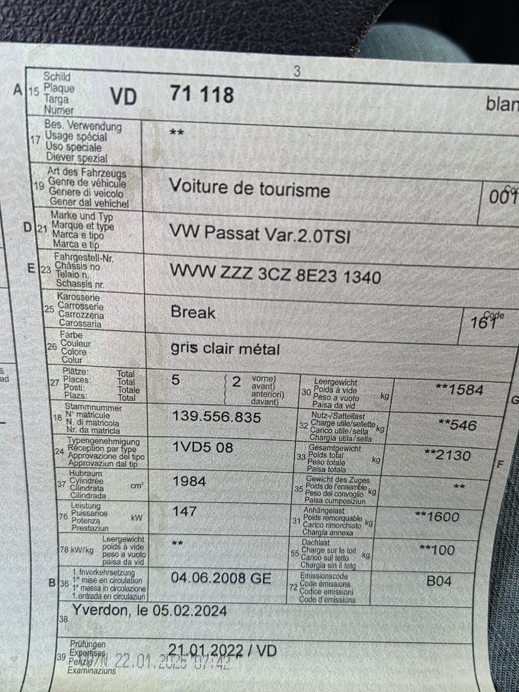 VW Automobili: VW Passat – Usato da Chavornay venduto da Jolabricole 9